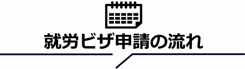 就労ビザ申請の流れ